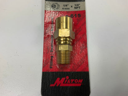 Milton S-615 1/4'' MNPT Reusable Hose End Fitting (1/4'' X 9/16'')