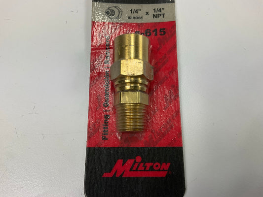 Milton S-615 1/4'' MNPT Reusable Hose End Fitting (1/4'' X 9/16'')