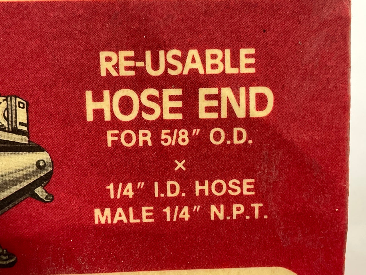 Milton S617 Hose End For 1/4'' X 5/8'' Reusable Brass Air Hose Fitting