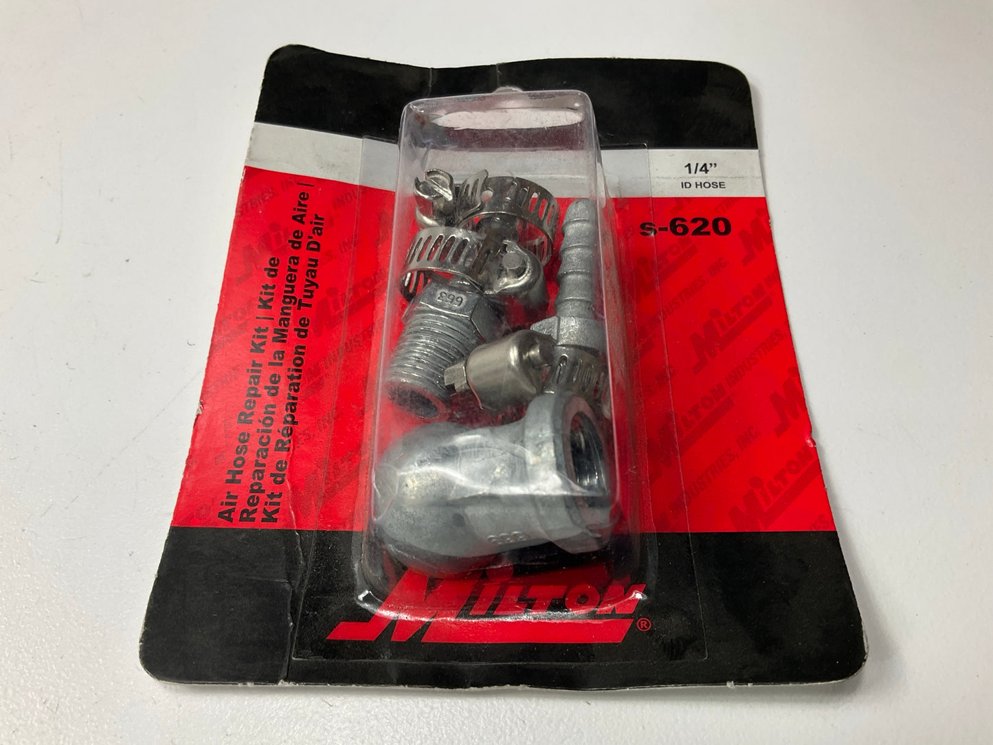 Milton Industries S-620 1/4'' Air Hose Repair Hose Mender Splice Kit