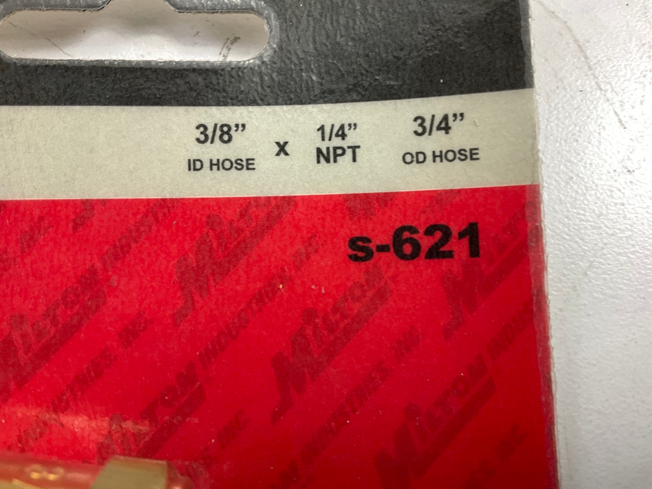 Milton S621 Reusable Brass Male Air Hose End 1/4'' NPT Fitting