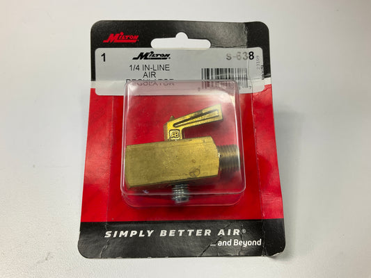 Milton S-638 Inline Air Flow Regulator 1/4'' FEMALE NPT X 1/4'' Male NPT