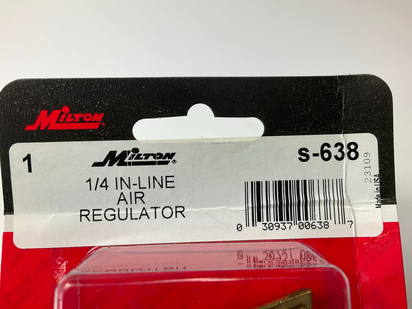 Milton S-638 Inline Air Flow Regulator 1/4'' FEMALE NPT X 1/4'' Male NPT