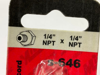 Milton S-646 1/4'' MNPT Hex Nipple - Pack Of 2