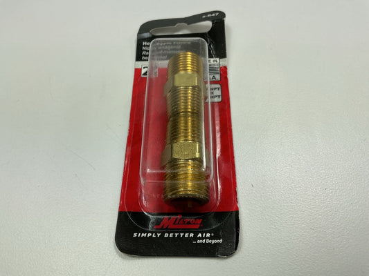 Milton S647 Hex 3/8 In NPT Brass Male Hex Nipple Coupler, 2 / Pack