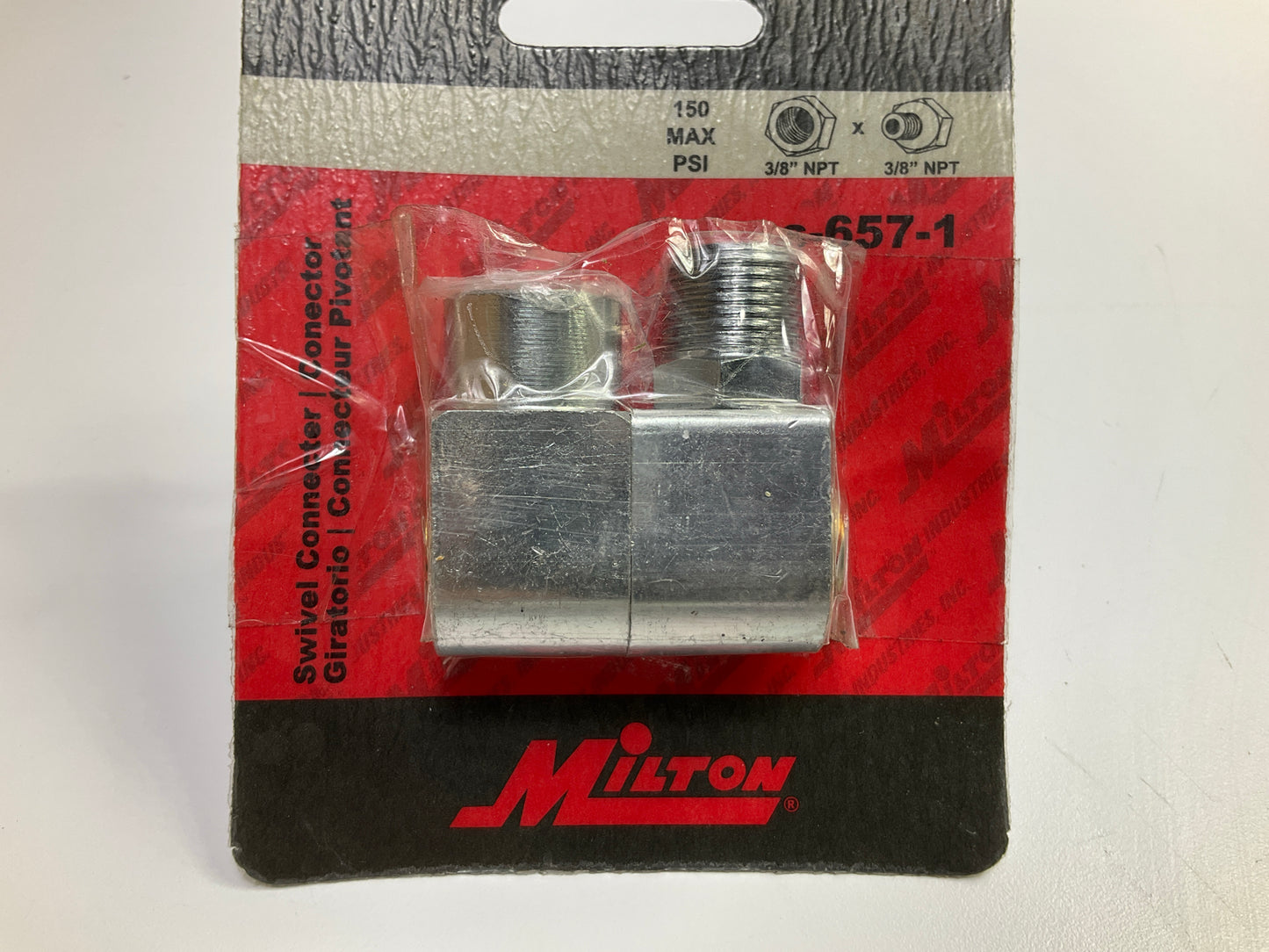 Milton S657-1 3/8'' NPT Swivel Hose Fitting Connector