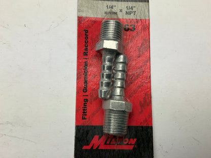 Milton S-663 1/4'' ID Zamak Hose Ends - Pack Of 2