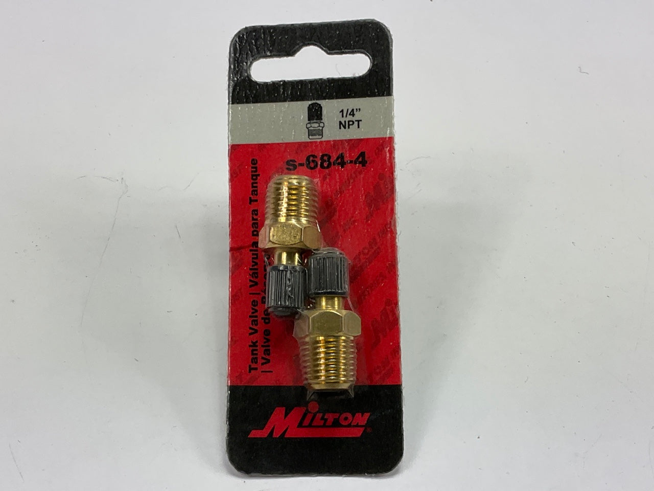 Milton S-684-4  1/4'' NPT Male Air Tank Valves, Pair