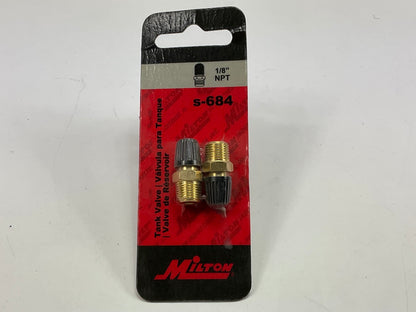 Milton S684 Air Tank Valve 1/8'' NPT Male, 2 / Pack