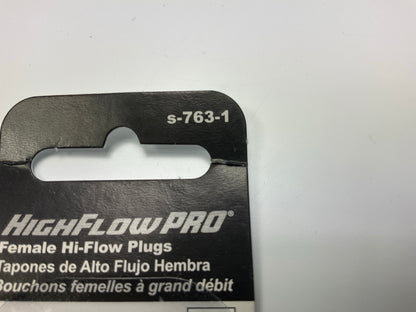 Milton S763-1 HI-Flo V-Style 3/8'' FNPT Steel Plug, 5 Packs Of 2 Each (10 Total)