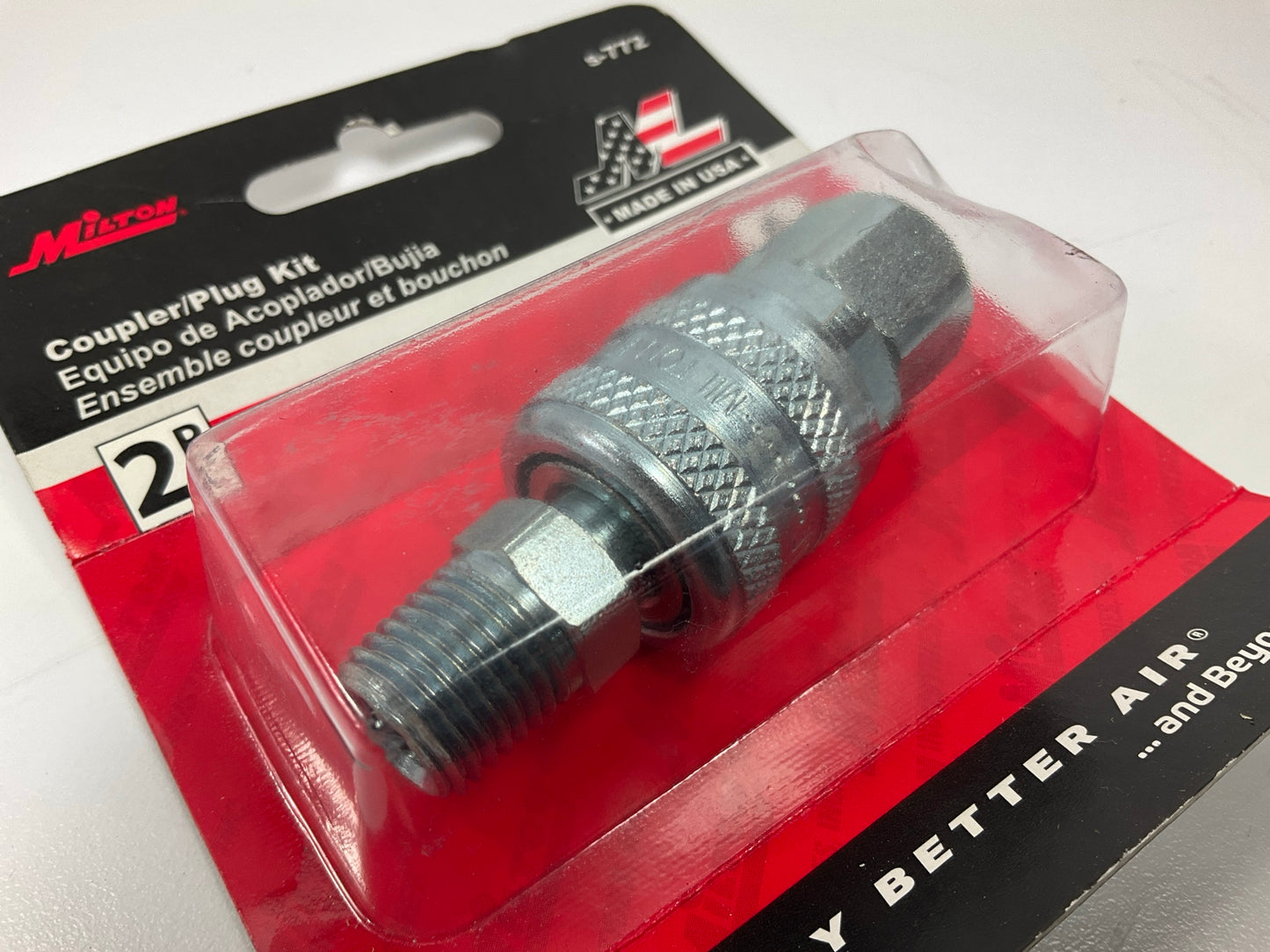Milton S-772 1/4'' NPT A Style Coupler And Plug, Made In USA