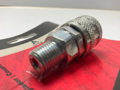 Milton S-776 1/4'' MNPT Male Coupler, A Style, 1/4'' Basic Flow Size