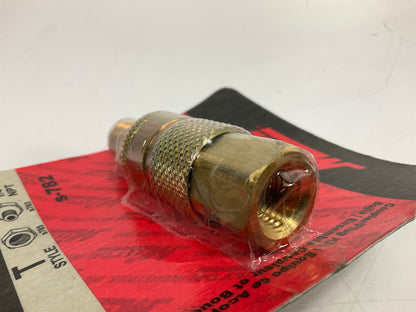 (10) MILTON S782 1/4'' NPT T-Style Coupler Plug, Made In USA