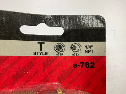 (10) MILTON S782 1/4'' NPT T-Style Coupler Plug, Made In USA
