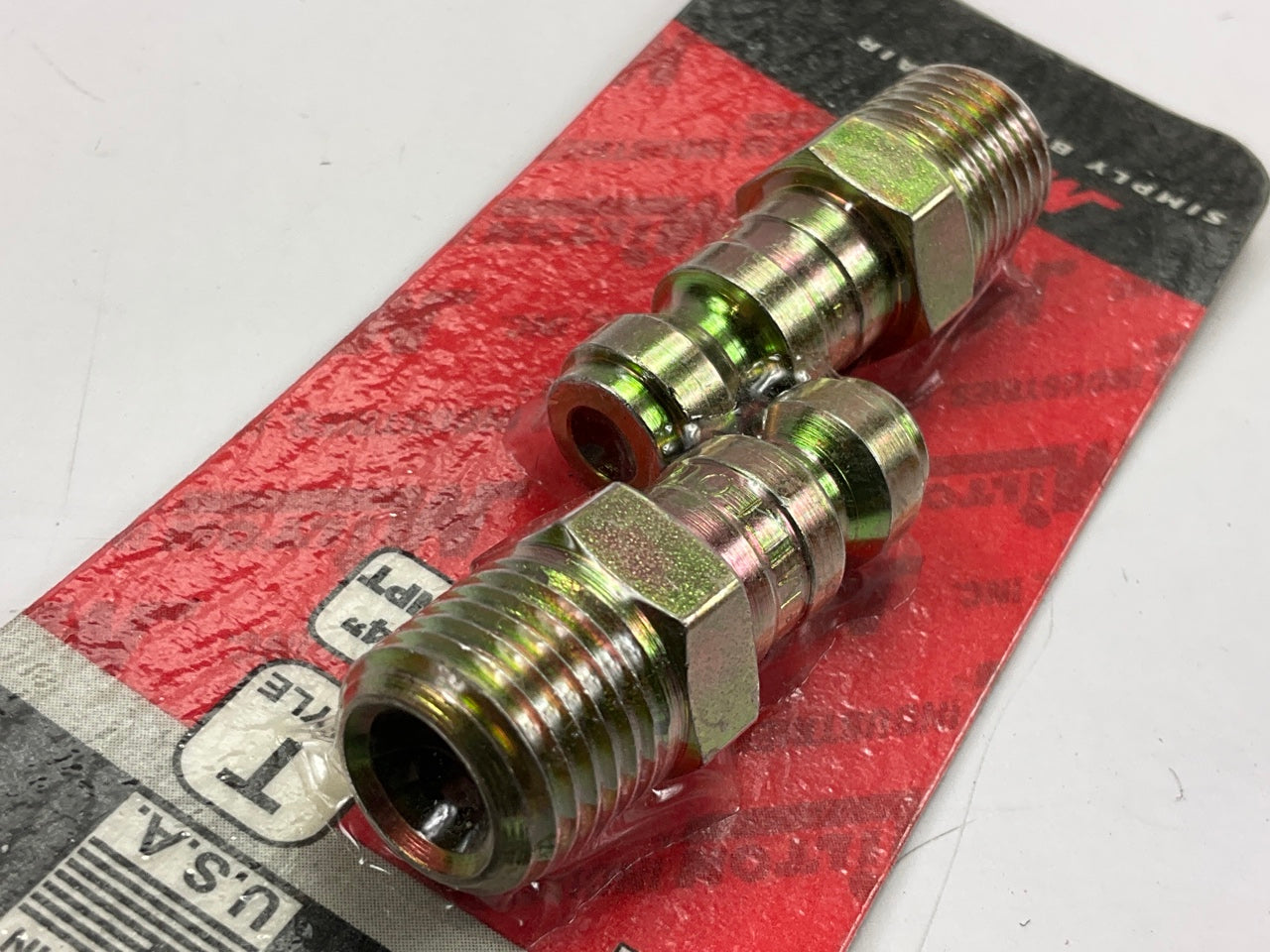 Milton S-783 Male Plugs - 1/4'' MNPT Air Hose Air Compressor 2 Pack