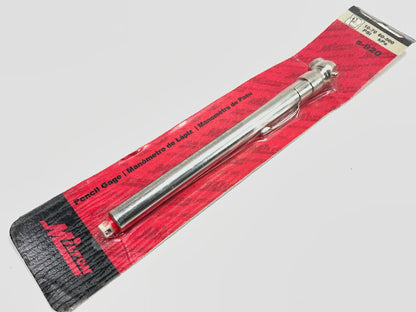 Milton S-920 Heavy Duty, Tire & Tread Pencil Gauge, 10-70 PSI, Single Ball Head
