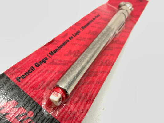 Milton S-920 Heavy Duty, Tire & Tread Pencil Gauge, 10-70 PSI, Single Ball Head
