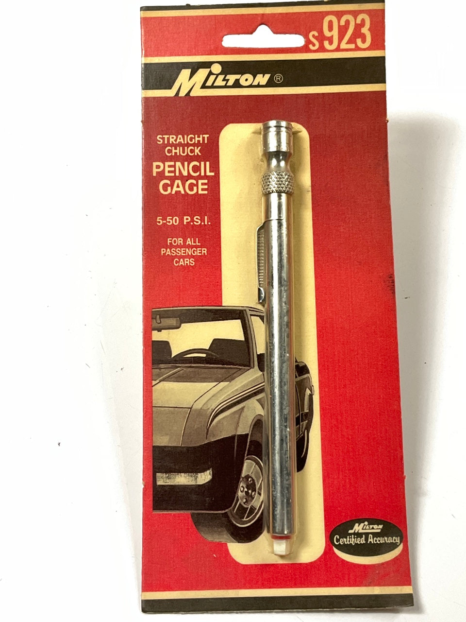 Milton S-923 Straight Passenger Car Tire Gauge 5-50 P.S.I.