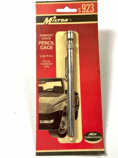 Milton S-923 Straight Passenger Car Tire Gauge 5-50 P.S.I.