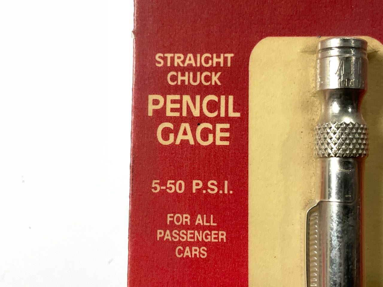 Milton S-923 Straight Passenger Car Tire Gauge 5-50 P.S.I.