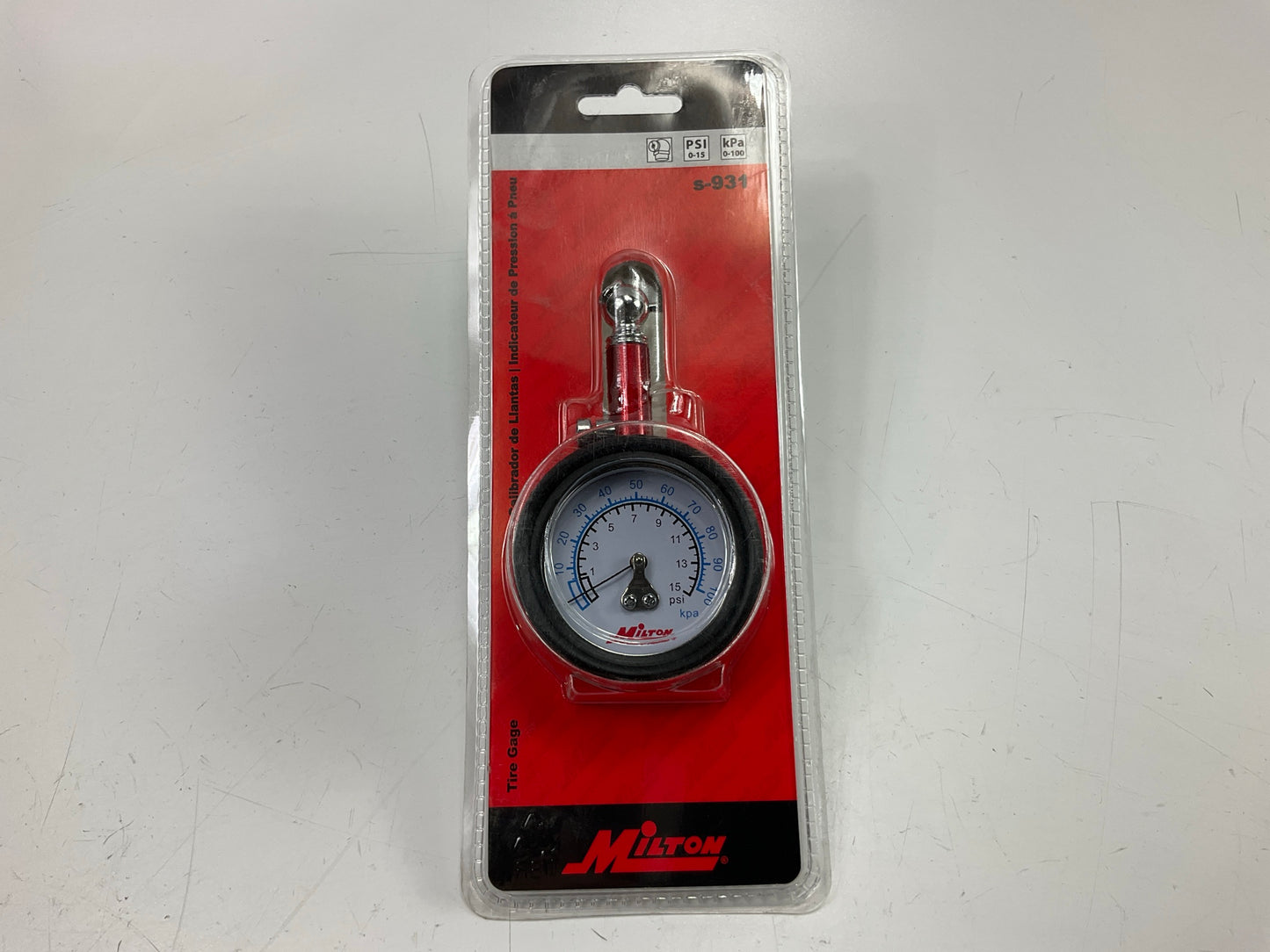 Milton S931 Dial Tire Air Pressure Gauge