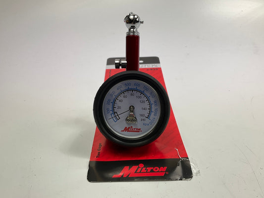 Milton S-933 0-160 PSI Dial Tire Gauge (5 Lb Increments)