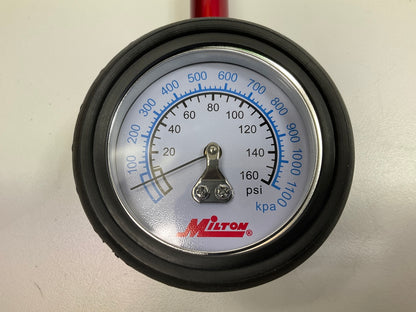 Milton S-933 0-160 PSI Dial Tire Gauge (5 Lb Increments)