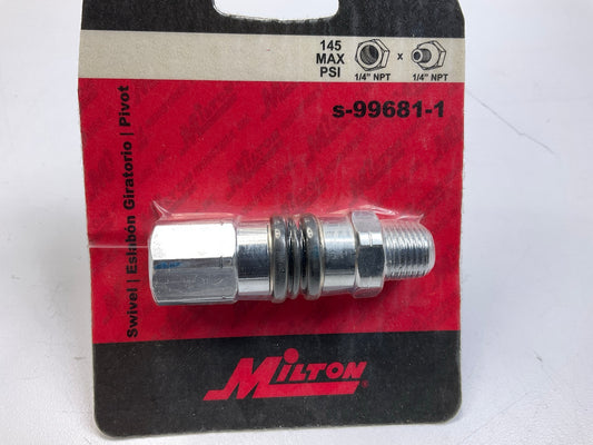 Milton S-99681-1 1/4'' FNPT X 1/4'' FNPT Variable Angle Swivel Air Fitting 360°