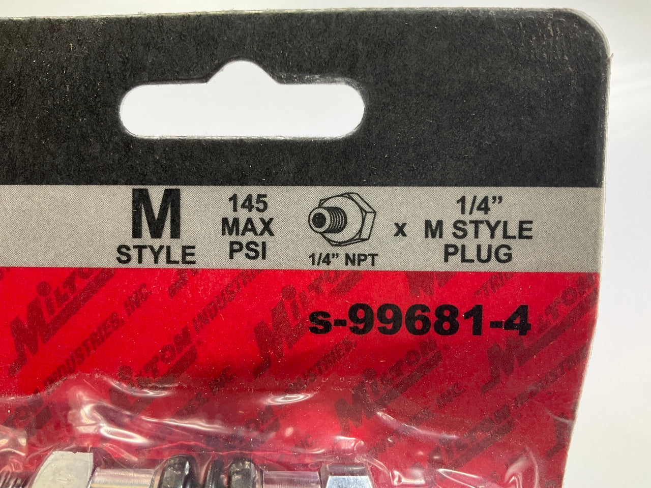 Milton S-99681-4 1/4'' FNPT Swivel Fitting 45 Degree Variable Angle Steel Fitting