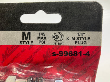 Milton S-99681-4 1/4'' FNPT Swivel Fitting 45 Degree Variable Angle Steel Fitting