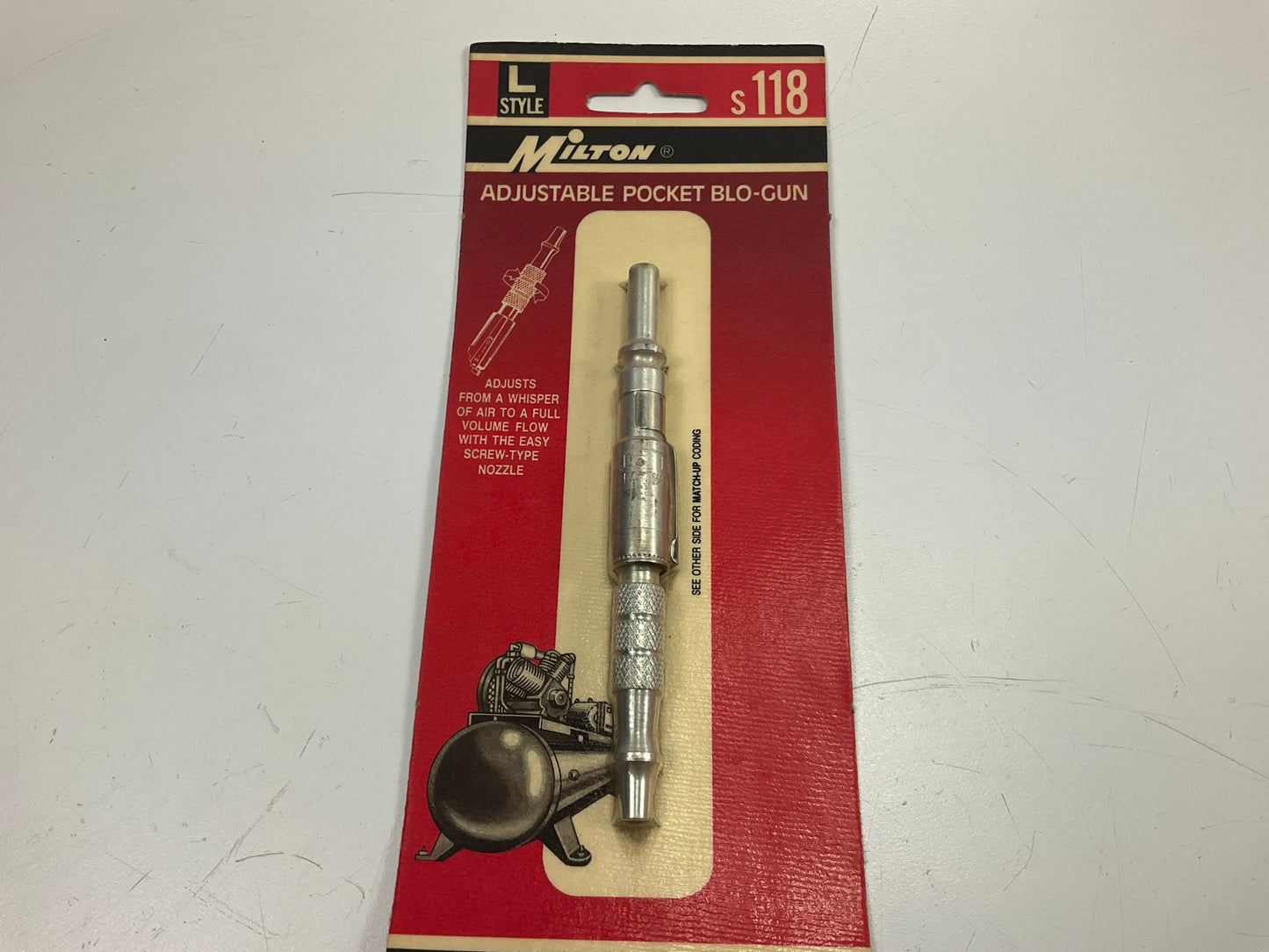 Milton S118 L-Style Adjustable Aluminum Pocket Air Blo-Gun