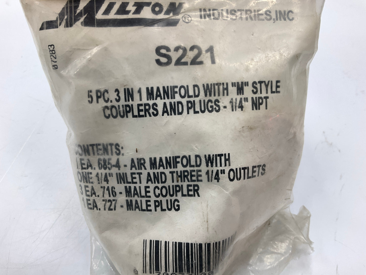 Milton S-221 1/4'' NPT M Style 3 In 1 Manifold Kit - 5 Piece