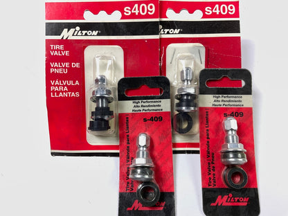 (4) Milton S-409 High Performance Tubeless Tire Valves