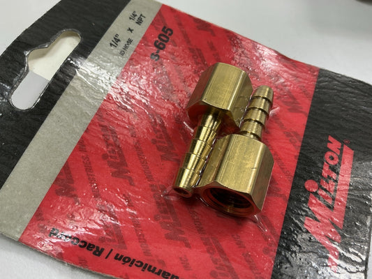 Milton S605-2 1/4'' FNPT 3/8'' ID Hose End Fittings, 2 / Pack