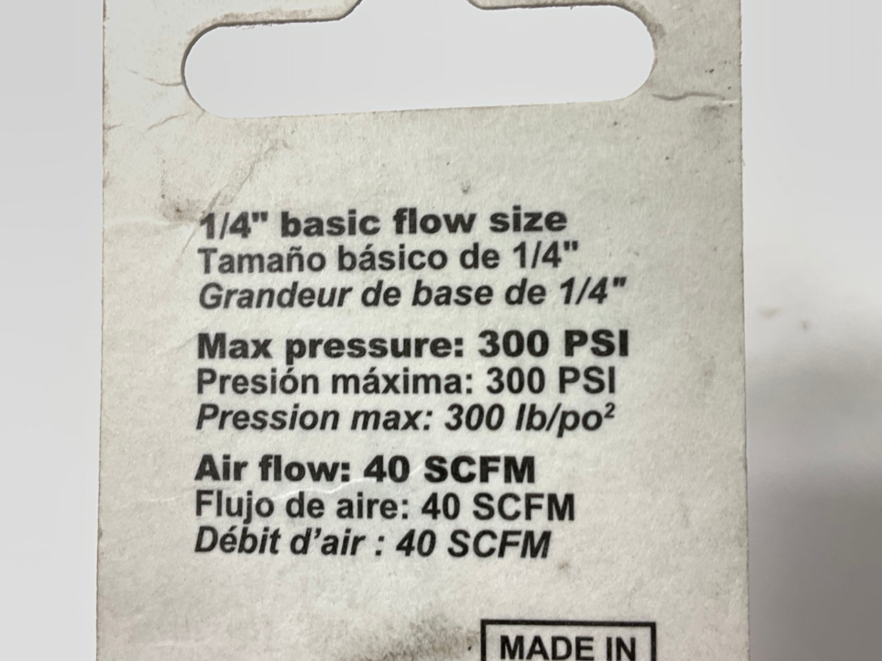 Milton S728 1/4'' M-Style Female Plugs,  2/Pack, Made In USA