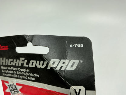 Milton S765 1/4'' MNPT Male V-Style High-Flow Coupler 300 PSI Air Tool Fitting