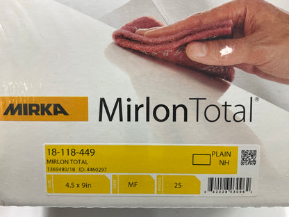Mirka 18-118-449 2500 Grit 4-1/2'' X 9'' Very Find Scuff Pads 360 Grit , 25 Pack