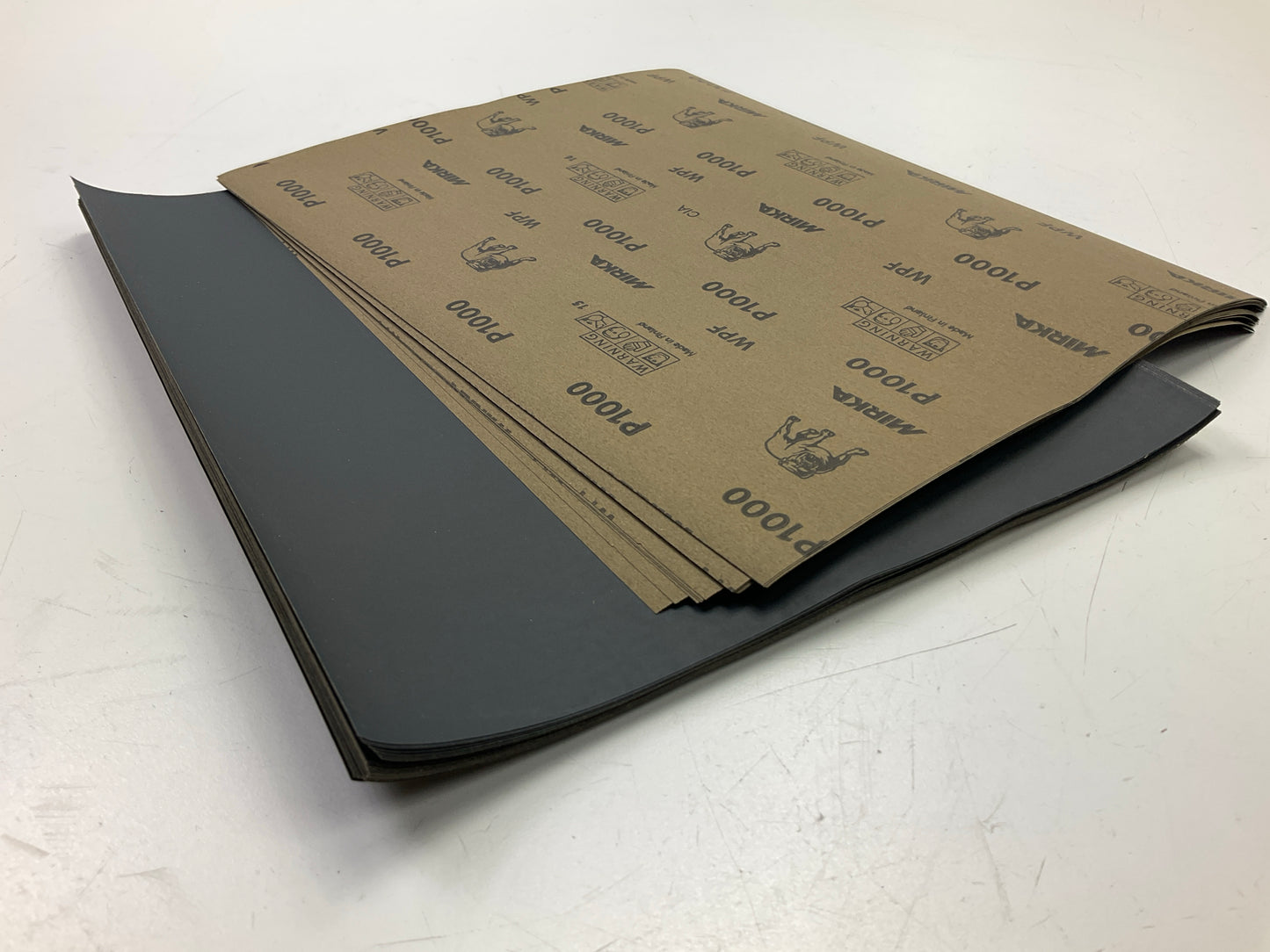 Mirka 21-104-P1000 Waterproof Sandpaper Sheets 9''x11'', 1000 Grit, 50 Sheets