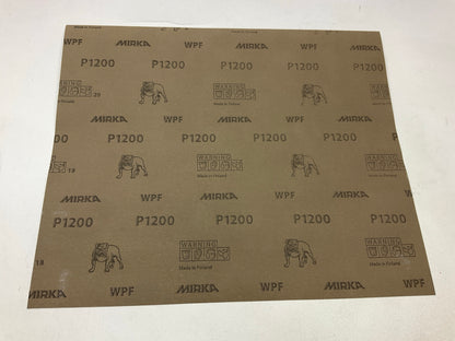 Mirka 21-104-P1200 9''x11'' 1200 Grit P1200 Waterproof Sandpaper Sheets, 50 / Box