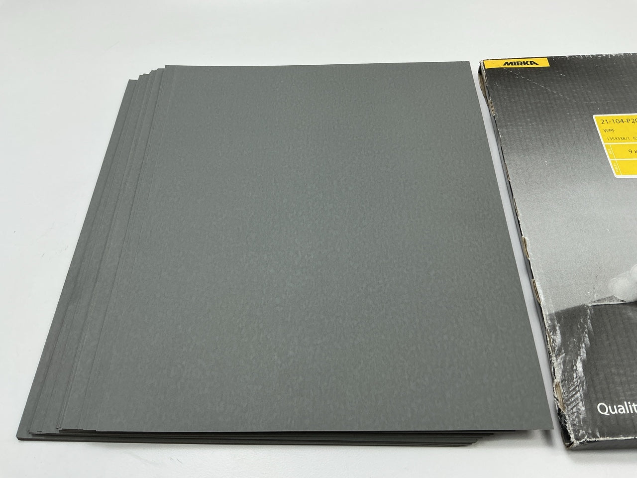 Mirka 21-104-P2000 Waterproof 9''x11'' Sandpaper Sheets 2000 Grit (50 Sheets)