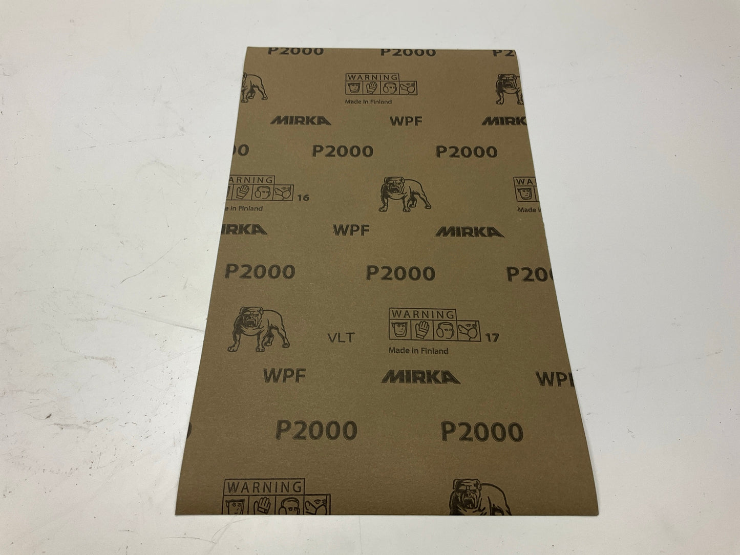 Mirka 21-118-P2000 Waterproof Sandpaper Sheets 5.5''x9'' 2000 Grit, 50/Sleeve