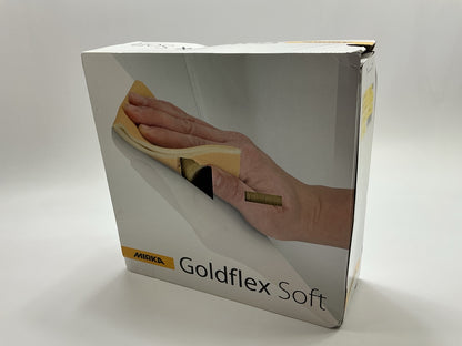 Mirka 23-145-800 Goldflex 4-1/2'' X 5-1/2'' 800 Grit Soft Sanding Pad (200/Roll)