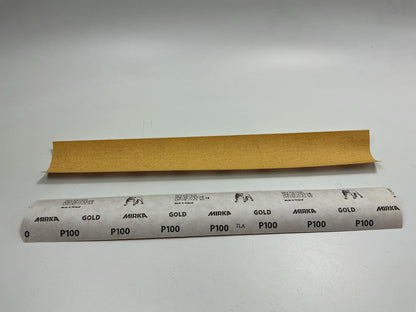 Mirka 23-170-100 Bulldog Gold 2-3/4''x17-1/2'' Non PSA File Sheet 100 Grit, 100pcs