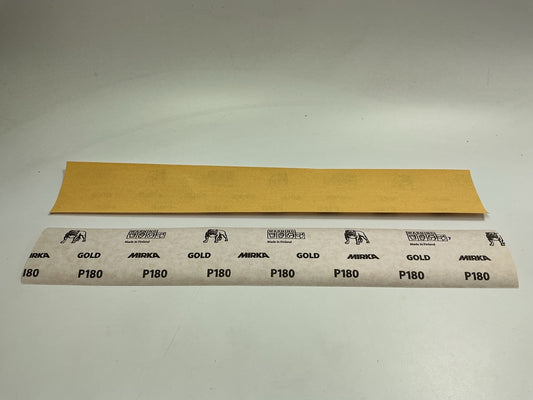 Mirka 23-170-180 Bulldog Gold 2-3/4''x17-1/2'' Non PSA File Sheet 180 Grit, 100pcs