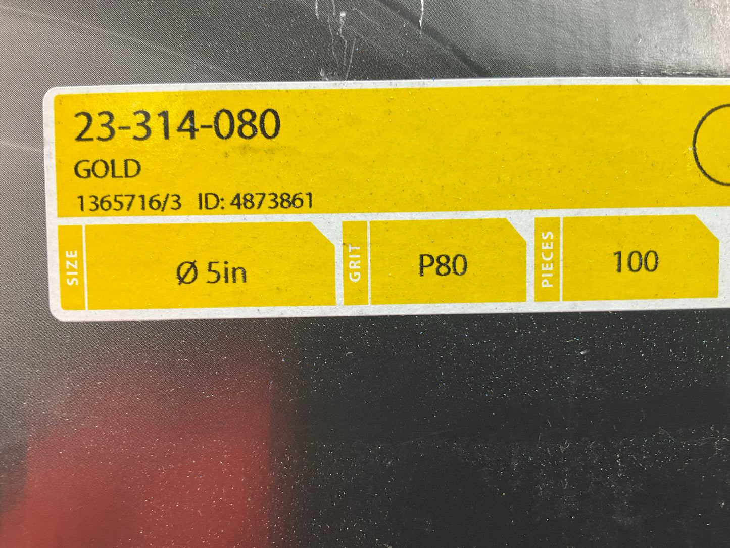 Mirka 23-314-080 Bulldog Gold 5-Inch PSA Linkrol Disc, 80 Grit, 100 / Roll