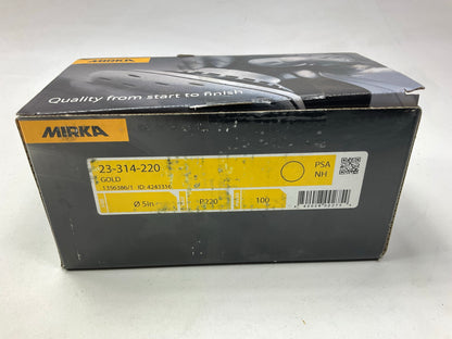 Mirka 23-314-220 Gold 5 In. PSA Linkrol Sanding Disc 220G 220 Grit, Qty. 100