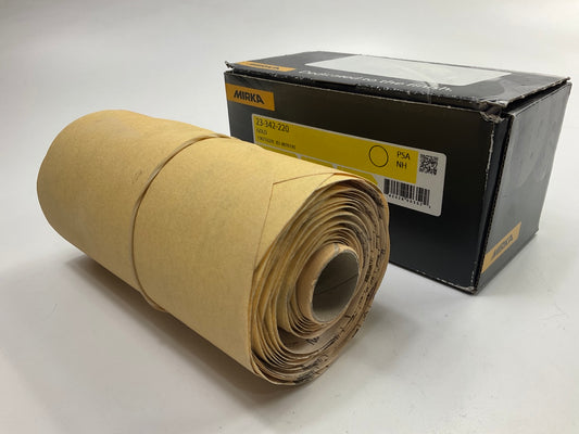 Mirka 23-342-220 Bulldog Gold 6'' PSA Linkrol Sanding Disc, 220 Grit - 100 Discs