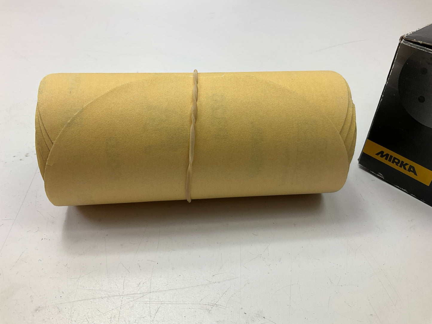 Mirka 23-342-320 Gold 6'' PSA Linkrol 320 Grit P320 Sanding Disc (100 / Roll)