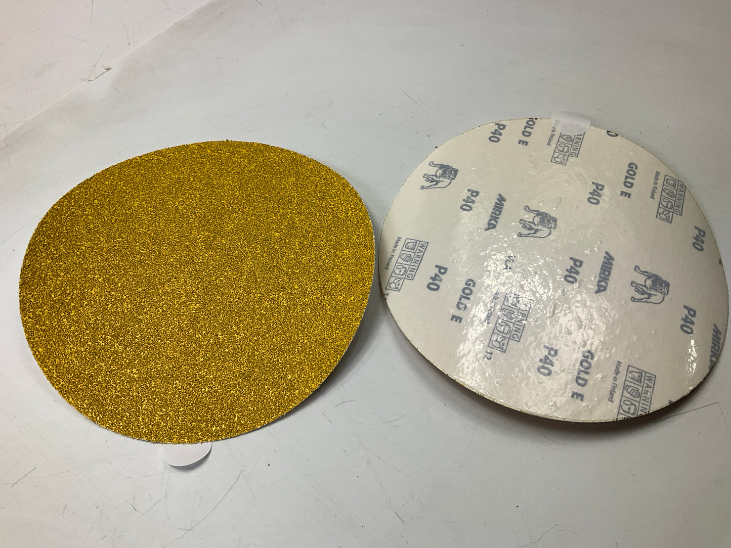 Mirka 23-352-040 Gold 8 In. Heavy Duty PSA Sanding Disc, 40 Grit, Qty. 50