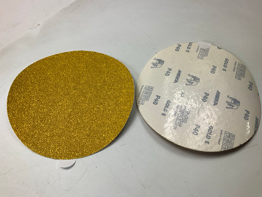 Mirka 23-352-040 Gold 8 In. Heavy Duty PSA Sanding Disc, 40 Grit, Qty. 50